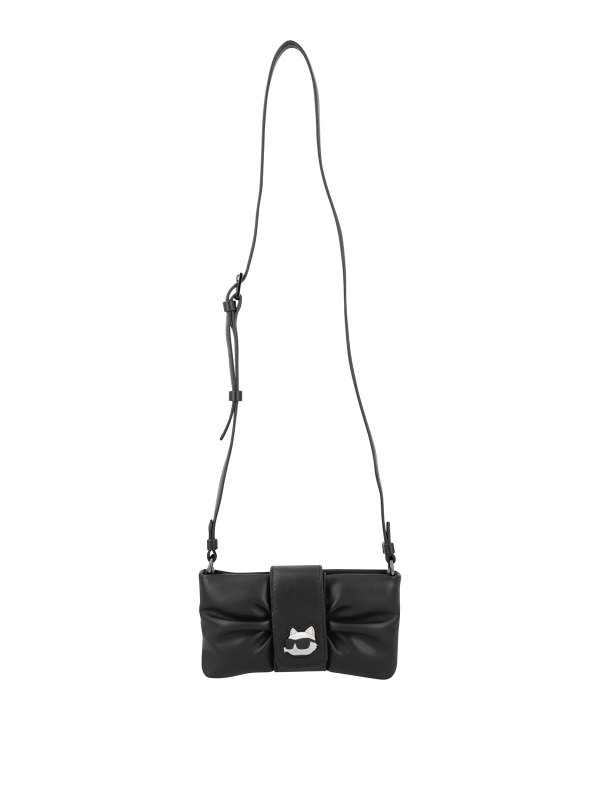 KARL LAGERFELD: トートバッグ - トートバッグ - 黒