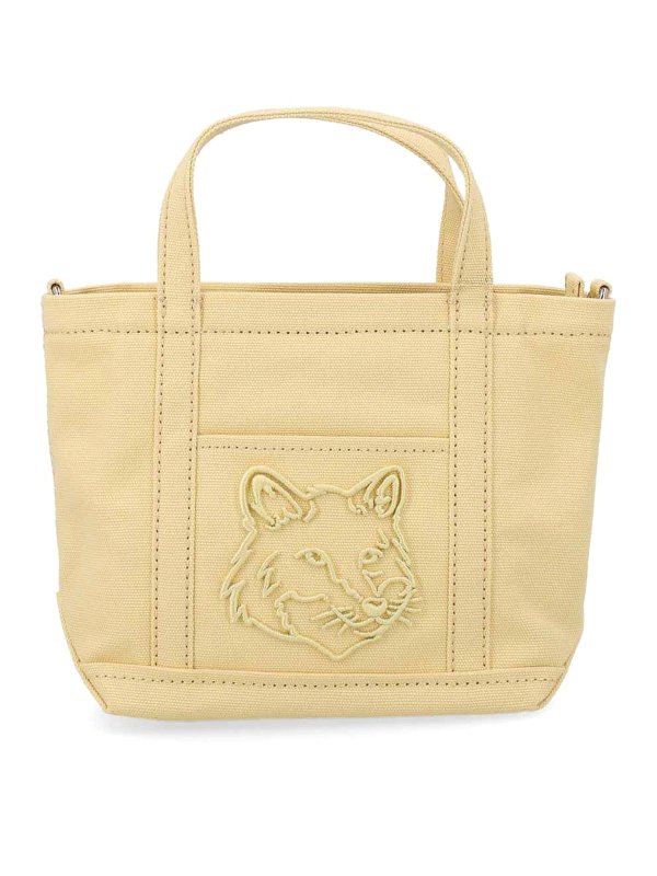 MAISON KITSUNÉ: Handtaschen - Shopper - Beige
