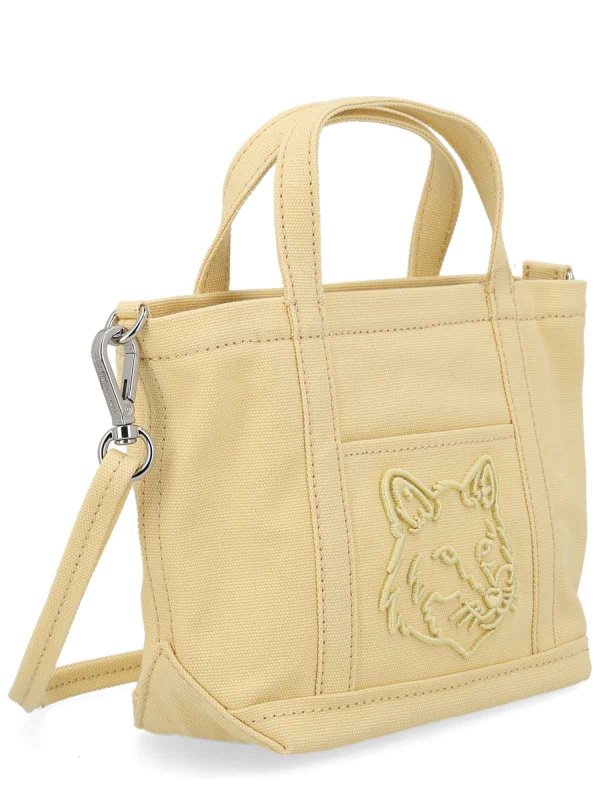 MAISON KITSUNÉ: Handtaschen online - Shopper - Beige