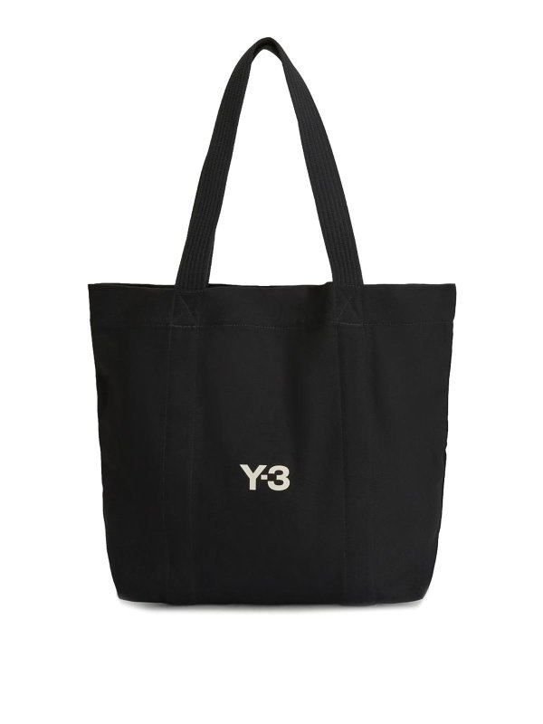 Y-3: Handtaschen - Shopper - Schwarz