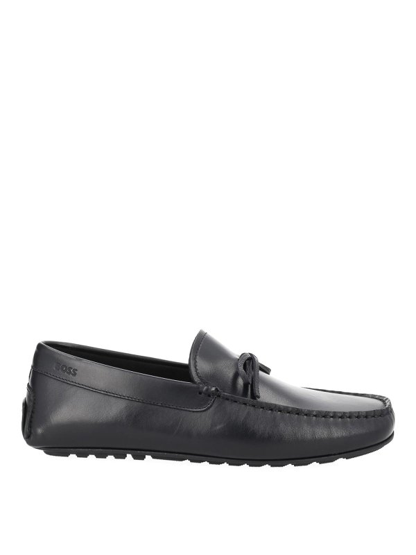Hugo Boss: ロファー＆スリッパ - ローファー - 黒
