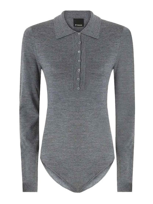 Pinko: Tops & Débardeurs - Top - Gris