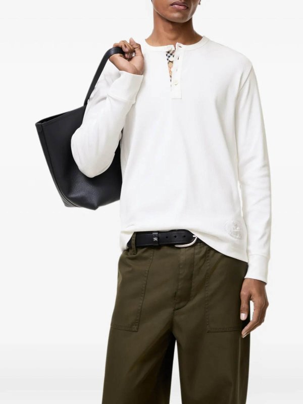 BURBERRY: クルーネック online - クルーネック - 白