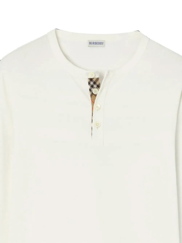 クルーネック - 白 shop online: BURBERRY