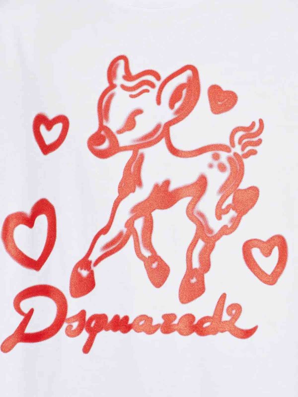 T-Shirt - Weiß shop online: DSQUARED2
