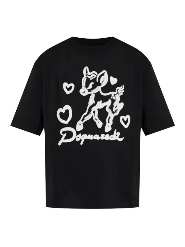 DSQUARED2: t-shirt - Maglietta Nera