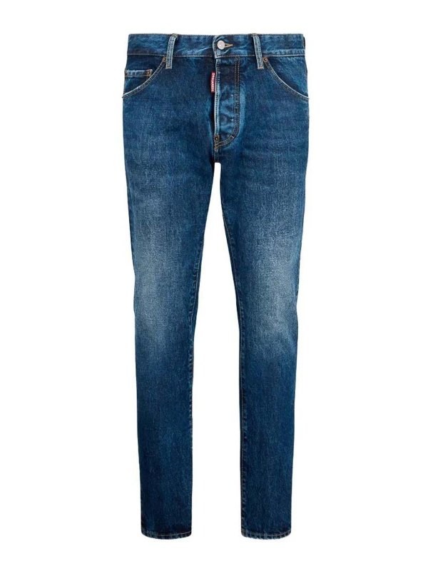 DSQUARED2: skinny jeans - Pants 5 Pockets Navy Blue