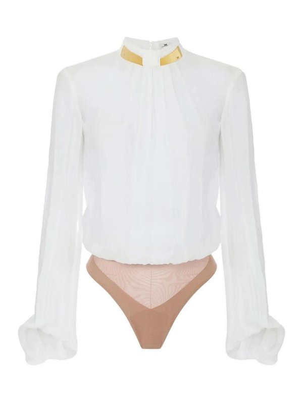 ELISABETTA FRANCHI: シャツ - シャツ - クリーム