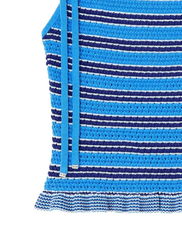 GANNI: Tops y camisetas sin mangas online - Top - Azul