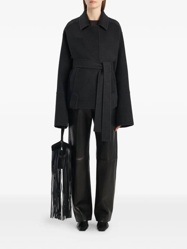 KHAITE: casual jackets online - Alder Jacket Charcoal