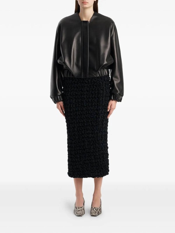KHAITE: casual jackets online - Cordan Jacket Black