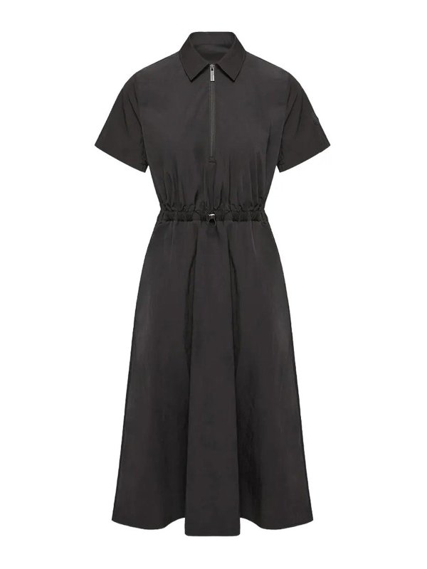 MONCLER: Maxikleider - Maxikleid - Schwarz