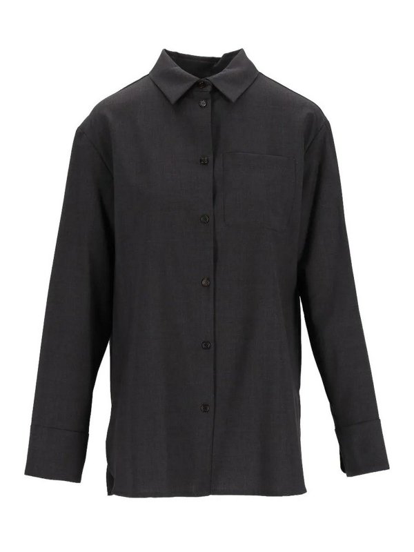 S MAX MARA: Hemden - Hemd - Grau