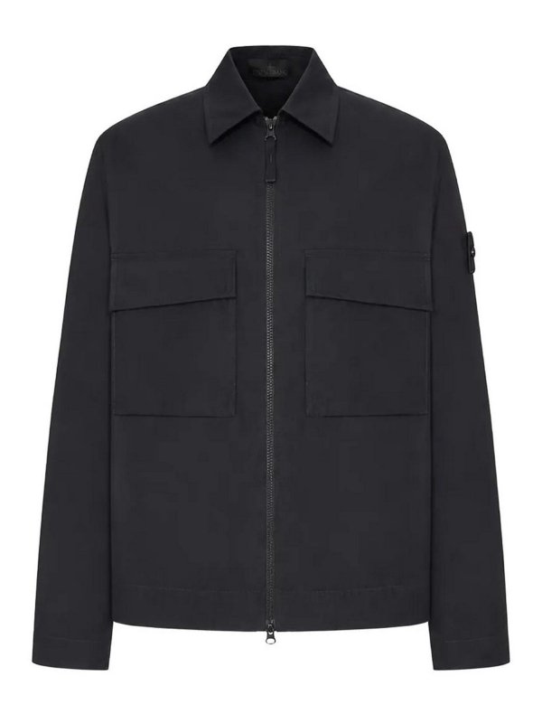 STONE ISLAND: camicie online - Sovracamicia Nera