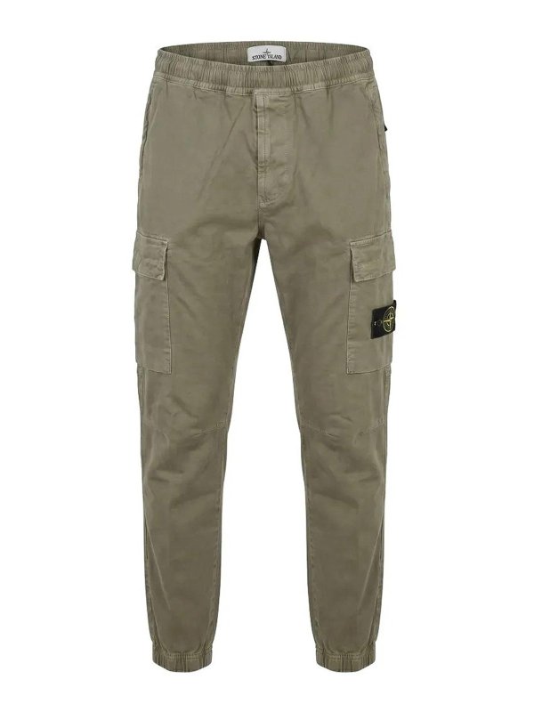 STONE ISLAND: カジュアルトラウザー - カジュアルパンツ - 緑