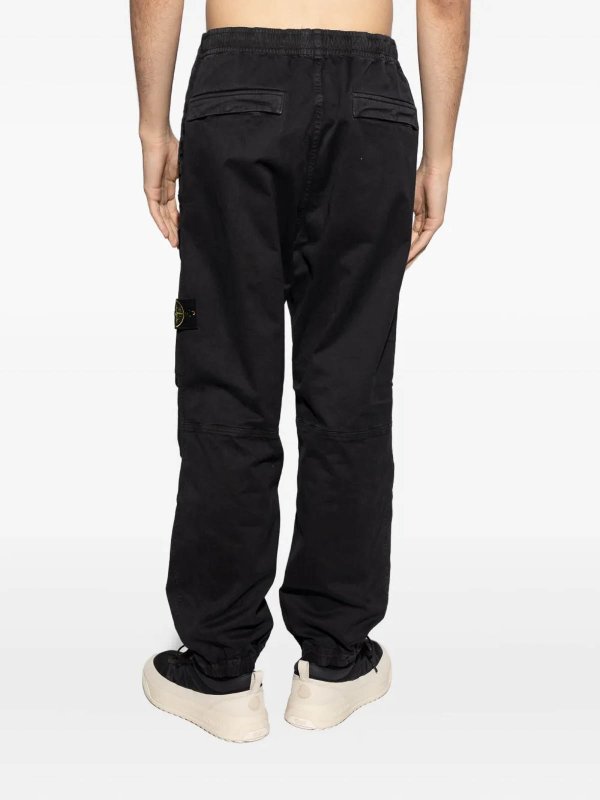 STONE ISLAND: pantaloni casual online - Pantalone Sciolto Nero