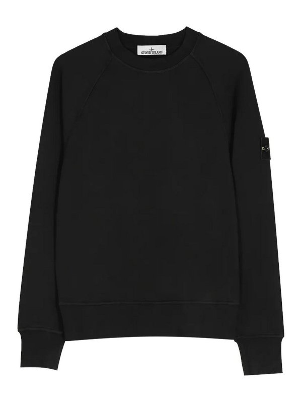 STONE ISLAND: スウェット＆セーター - スウェットシャツ/セーター - 黒