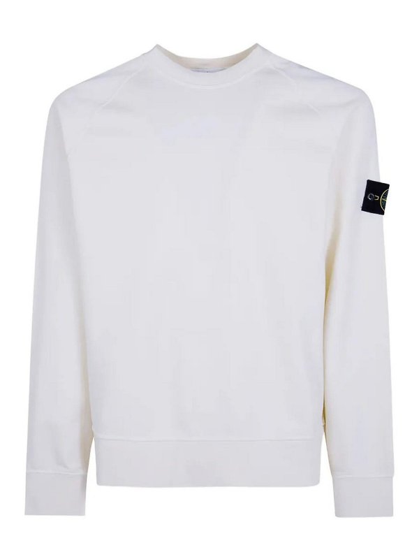 STONE ISLAND: スウェット＆セーター - スウェットシャツ/セーター - 白