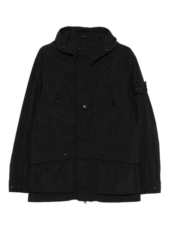 STONE ISLAND: カジュアルジャケット - カジュアルジャケット - 黒