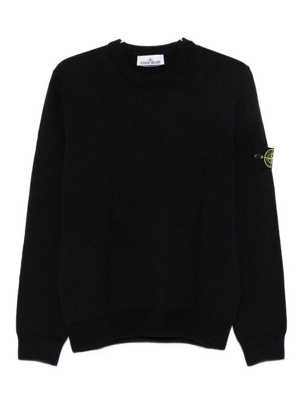 STONE ISLAND: クルーネック - クルーネック - ダークブルー