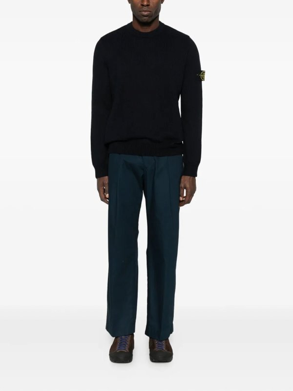 STONE ISLAND: クルーネック online - クルーネック - ダークブルー