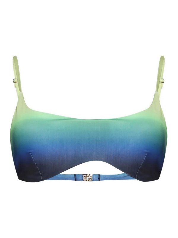 CASABLANCA: one-piece - Gradient Printed Bikini Top