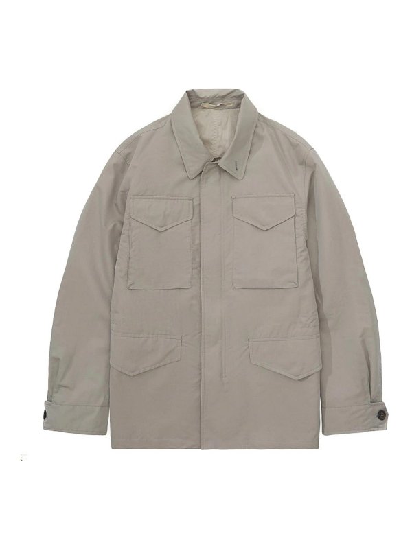 ELEVENTY: casual jackets - Green Saharan Jacket