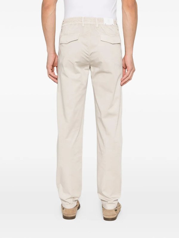 The Best Shops ELEVENTY: casual trousers - Sand Elasticated Jogger Pants