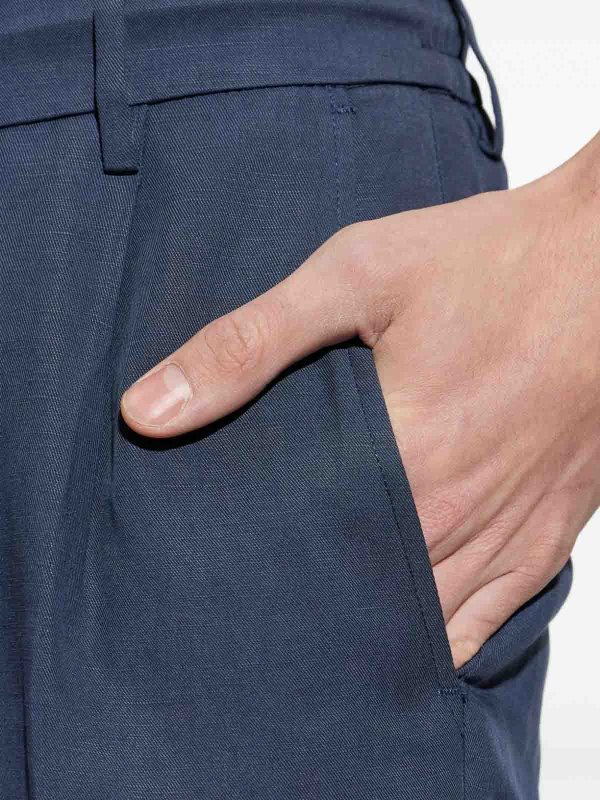 The Best Shops ELEVENTY: casual trousers - Blue Elasticated Jogger Pants