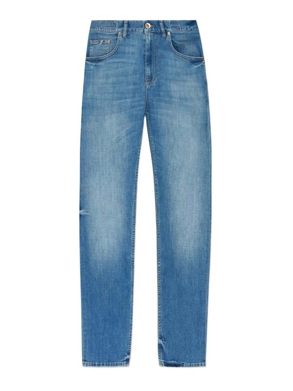 ELEVENTY: Jeans Rectos - Vaqueros Rectos - Azul