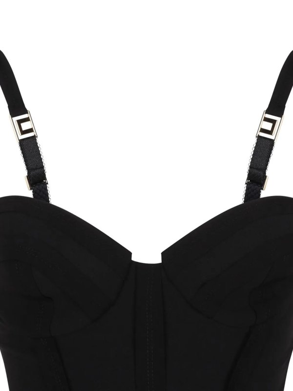 膝丈ドレス - 黒 shop online: ELISABETTA FRANCHI