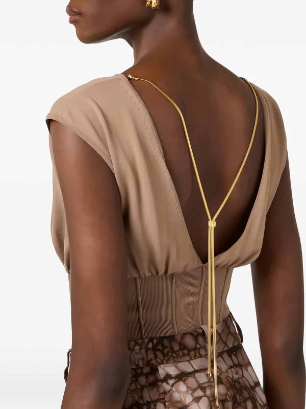 The Best Shops ELISABETTA FRANCHI: トップス＆タンクトップ - トップ/タンクトップ - ダークグレー