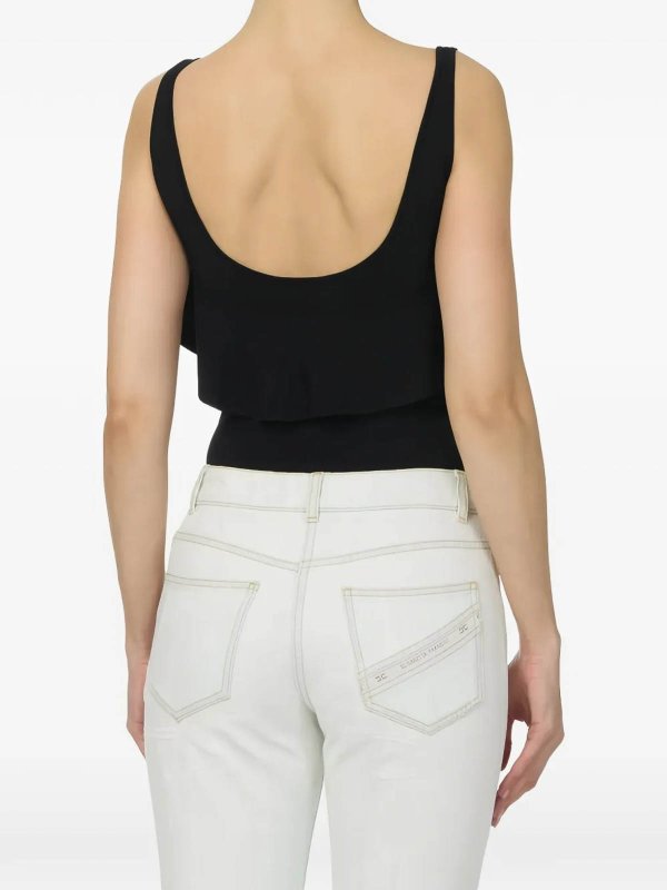 The Best Shops ELISABETTA FRANCHI: トップス＆タンクトップ - トップ/タンクトップ - 黒