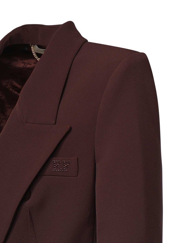 ELISABETTA FRANCHI: blazers online - Cocoa jacket