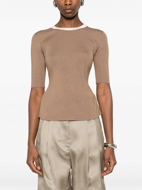 The Best Shops ELISABETTA FRANCHI: クルーネック - クルーネック - ダークグレー