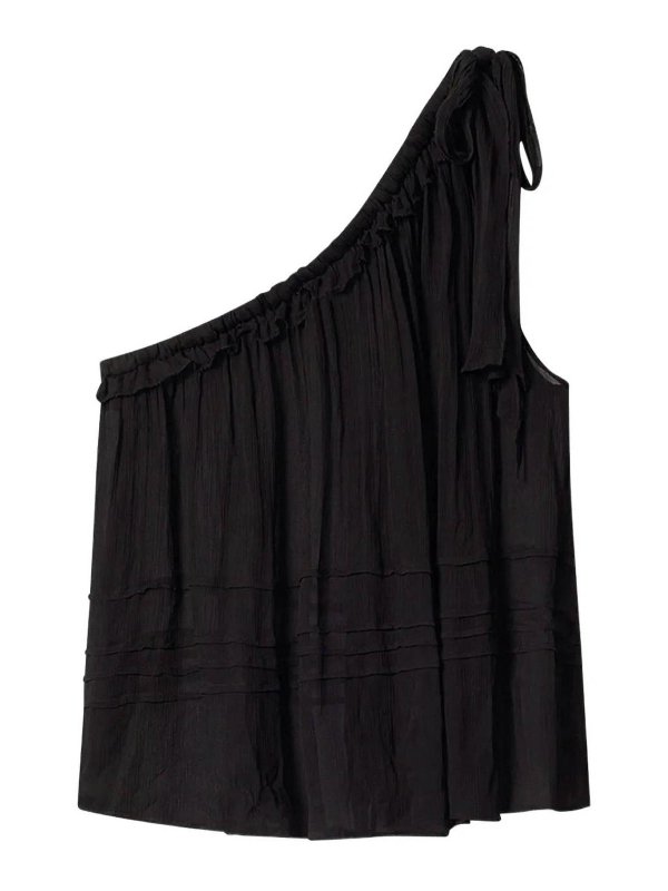 ISABEL MARANT: Tops y camisetas sin mangas - Top - Negro