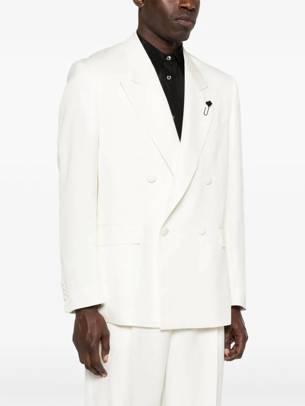 ブレザー - 白 shop online: LARDINI