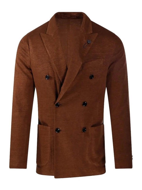 LARDINI: Blazer - Blazer - Braun