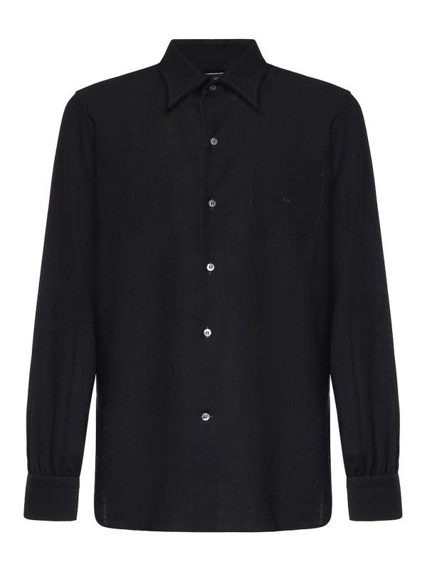 Maison Margiela: Hemden - Hemd - Schwarz