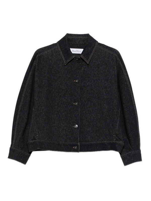 Max Mara: blazers - Mxpnettare Navy Jersey Jacket