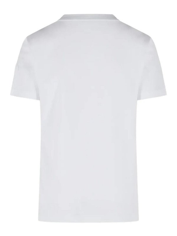 MONCLER: Camisetas online - Camiseta - Blanco