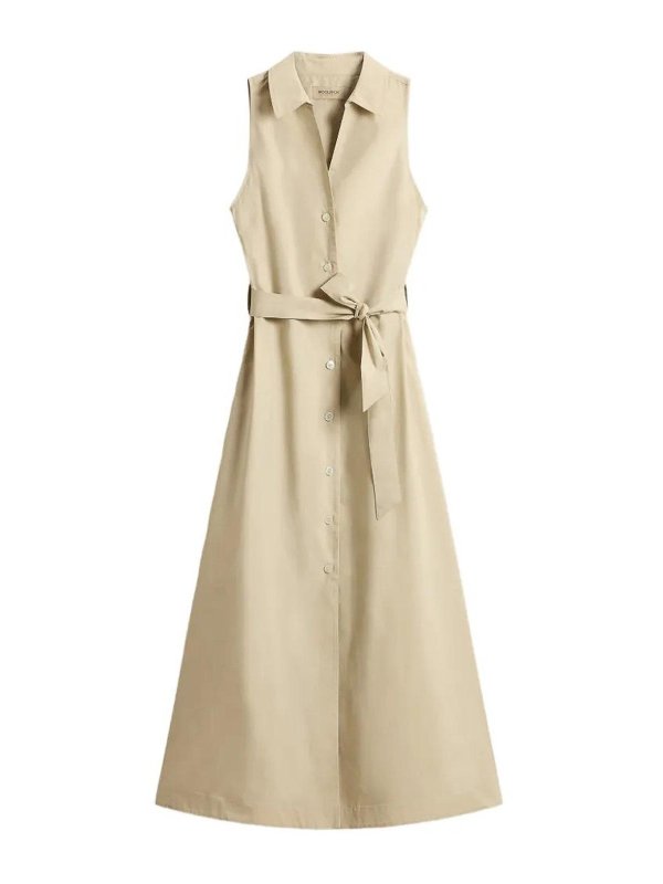 WOOLRICH: Maxikleider - Maxikleid - Beige
