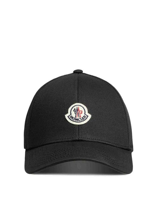 MONCLER: hats & caps - Baseball Cap Black