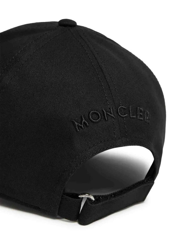 MONCLER: hats & caps online - Baseball Cap Black