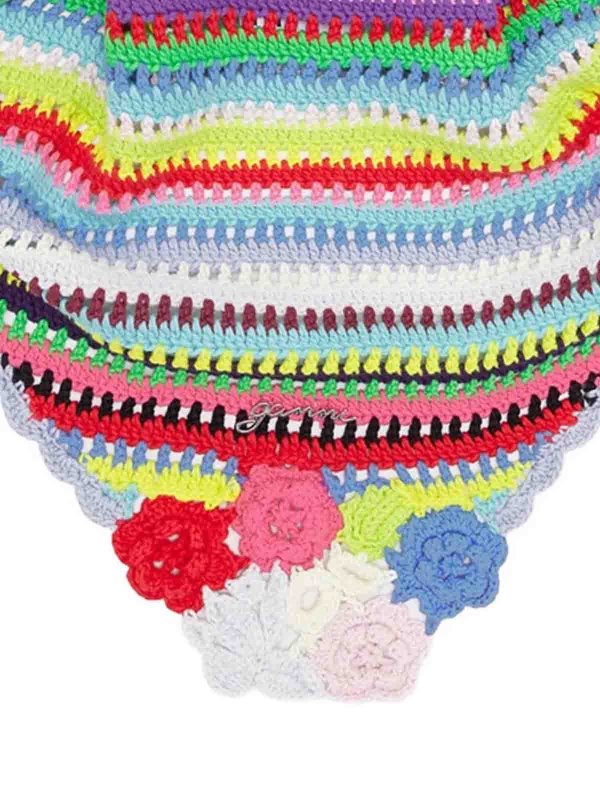 GANNI: scarves online - Triangular Scarf Multicolour