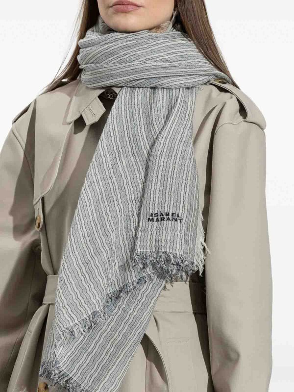 The Best Shops ISABEL MARANT: Bufandas y pañuelos - Bufanda - Beis Claro