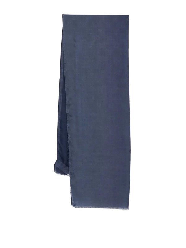 Max Mara: Stolen und Schals - Stola - Blau