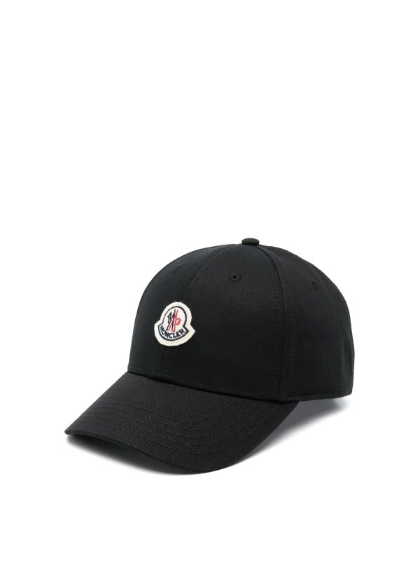MONCLER: hats & caps - Baseball Cap Black