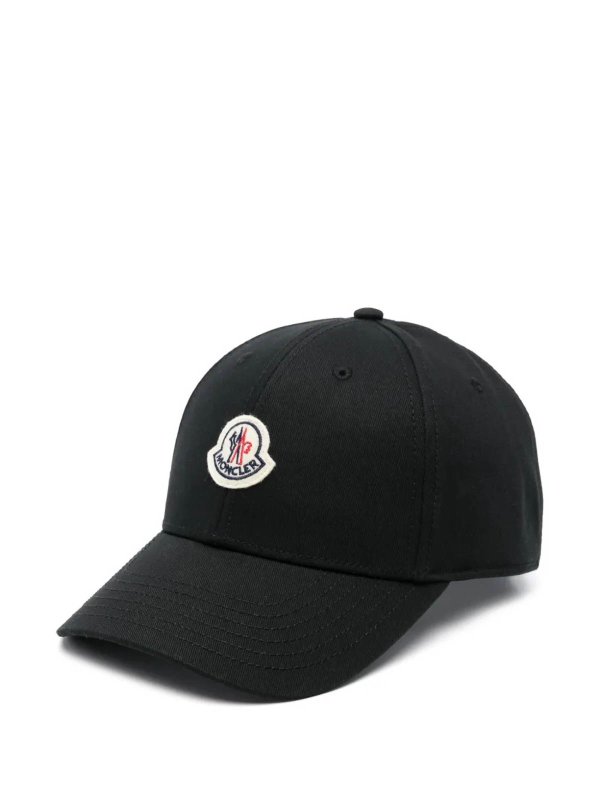 MONCLER: hats & caps online - Baseball Cap Black