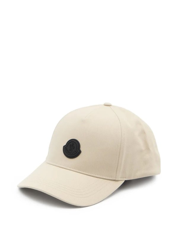 MONCLER: hats & caps online - Baseball Cap Light Grey